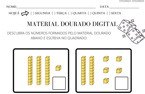 atividade material dourado